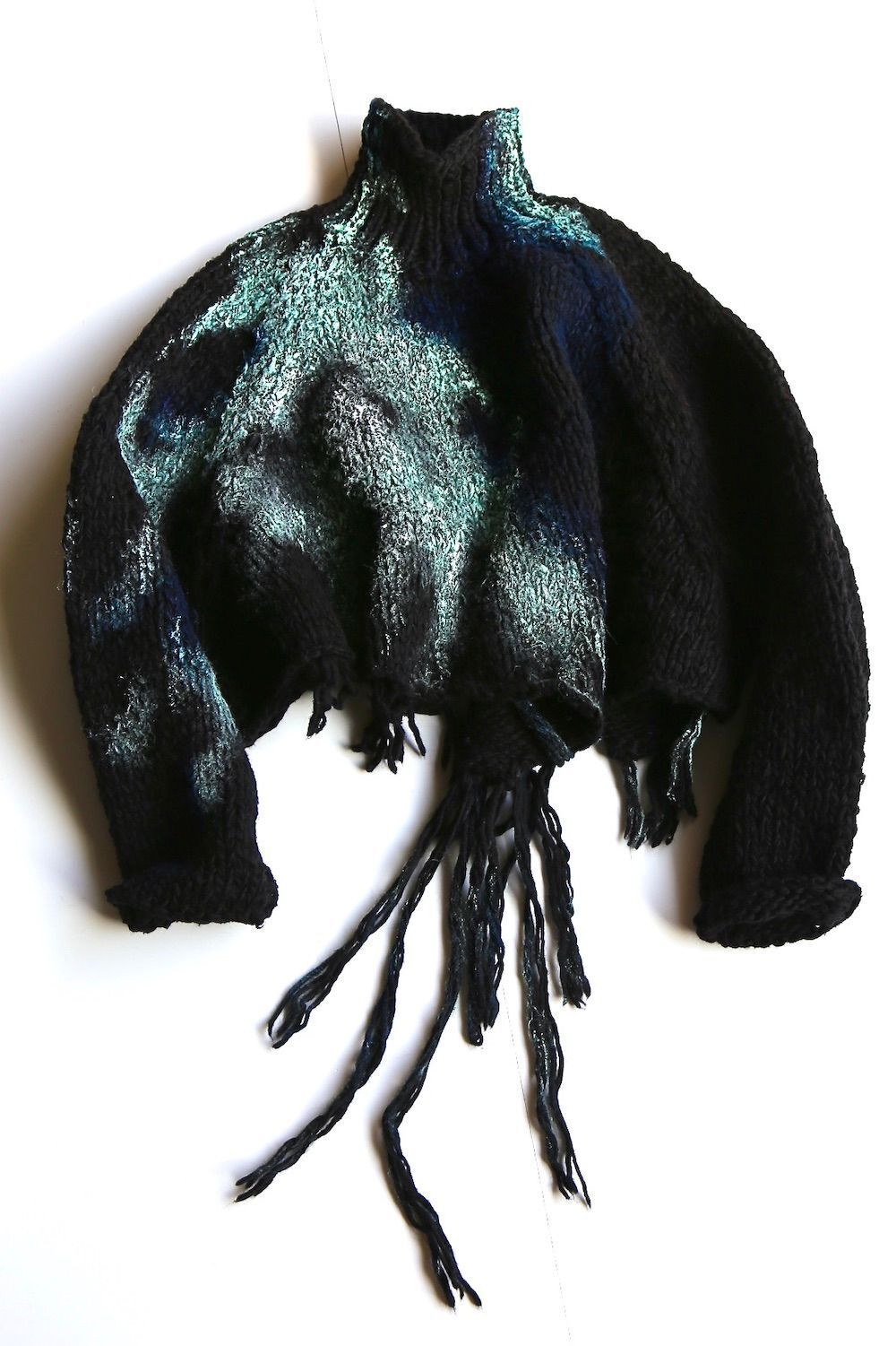 Yohji Yamamoto 朝倉ペイント手編みタートルB"BLACK"
