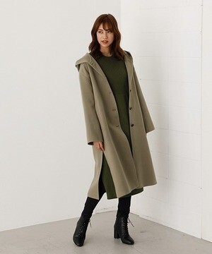 AZUL by moussy HOODIE REVER COAT