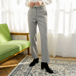 MERONGSHOP リマインドチェックスラックス[MADE.M]