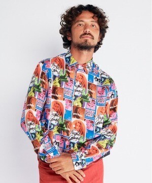 HYSTERIC GLAMOUR HG NIGHT GAMES柄 レギュラーカラーシャツ