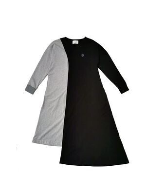 VL BY VEE Half Color Block T-Dress