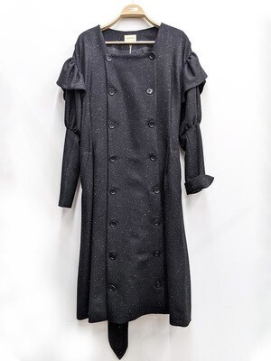 EAUSEENON Puff sleeve coat