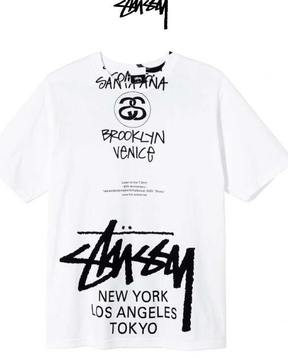 STUSSY TAKAHIRO MIYASHITA WORLD TOUR TEE