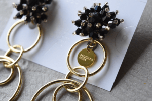 Matilda rose beads shower Matilda charm/ピアス