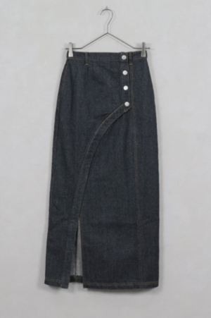 &g’aime Front slit denim tight skirt (988-67615)