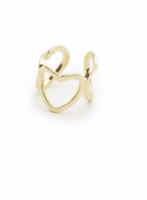 ROOM heart connect cuff pinky ring