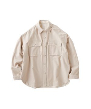 KURO MOLESKIN ARMY SHIRT / Ivory