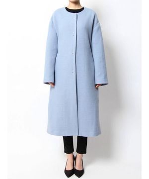LagunaMoon ラウンドネックカシメロングコート