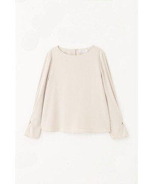 NATURAL BEAUTY BASIC パールポイントスリーブブラウス