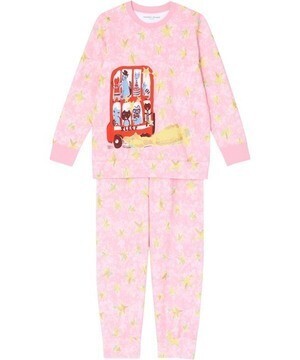 tsumori chisato SLEEP パジャマ　ロング袖ロングパンツ　ネコのバス柄