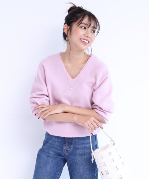 JUSGLITTY ウールカシミヤホールガーメントプルオーバー