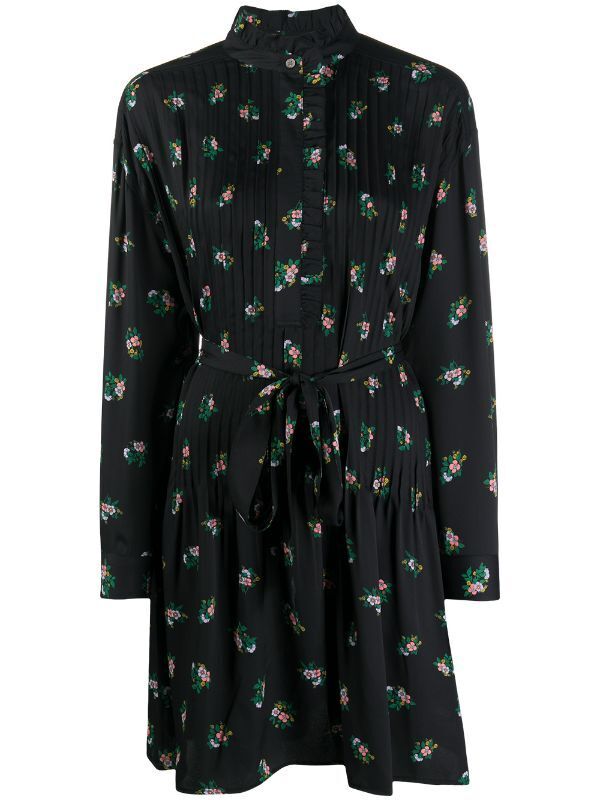 Tory Burch ベルテッド フローラル ドレス
