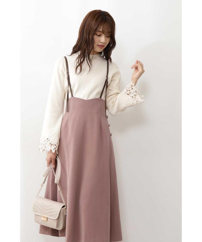 PROPORTION BODY DRESSING バックリボンジャンパースカート