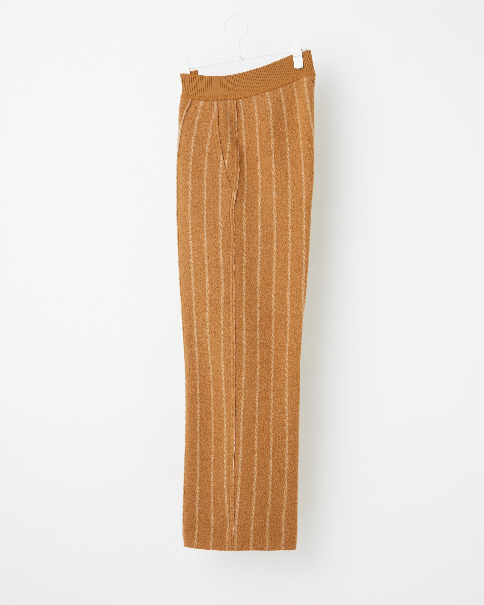 COOHEM BOILED WOOL KNIT PANTS
