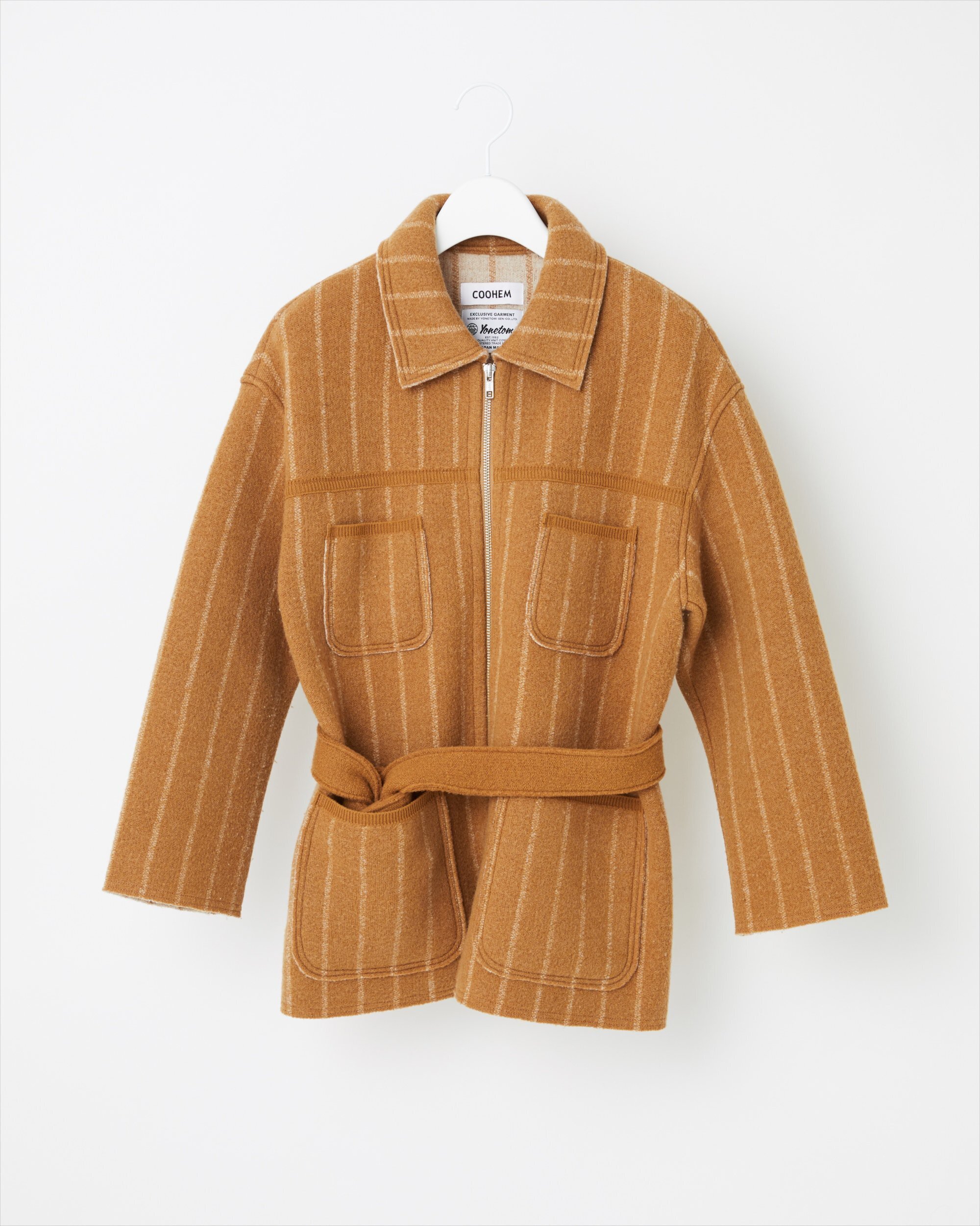 COOHEM BOILED WOOL KNIT JACKET