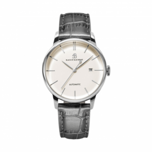 BLACK BY BLUE BRAVE 4B To My Classic 1986 Gray Leather white Dial