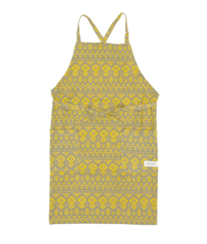 apron story 花柄クロスエプロン
