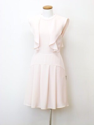 FOXEY NEW YORK CREPE FLOUNCE DRESS