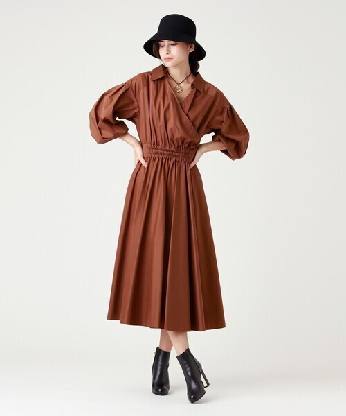 EPOCA コットンクロスシャツドレス