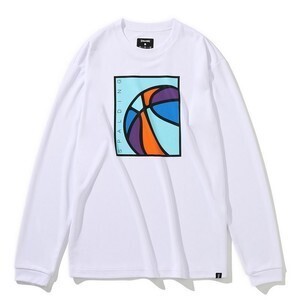SPALDING ロングスリーブTシャツ ネオンボールS
