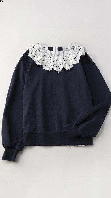 Jane Marple ヴィンテージembroideryヨークトレーナー