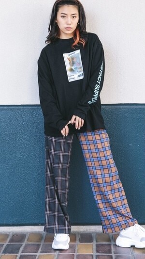 Qussio GARDENER CHECK PANTS