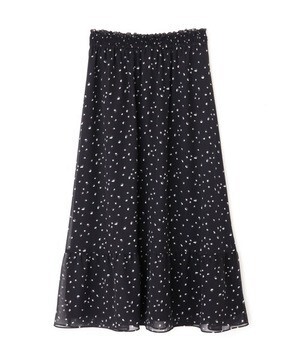 HUMAN WOMAN シフォンプリントスカート