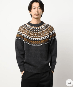 CRAFT STANDARD BOUTIQUE 求心柄ラグランニットプルオーバー