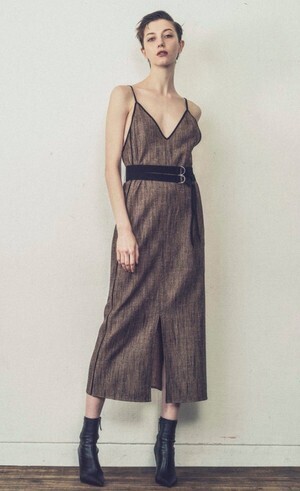 EBONY Mix wool Camisole Dress