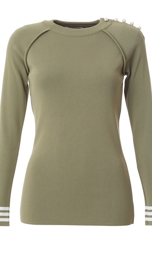 BORDERS at BALCONY SINGLE PEARL TOP
