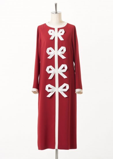 ADELLY Ribbon bicolor dress