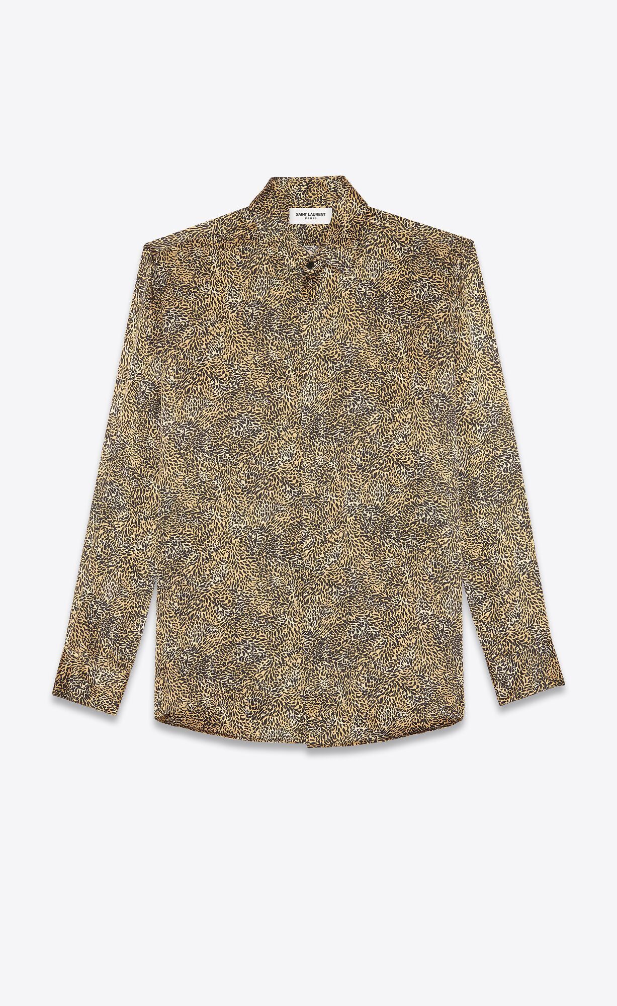 SAINT  LAURENT シャツ（シルク/レオパードプリント）