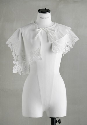 nagonstans ハイカウントブロード Lace Collar