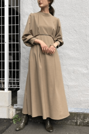 &g’aime High waist back ribbon dress (988-67407)