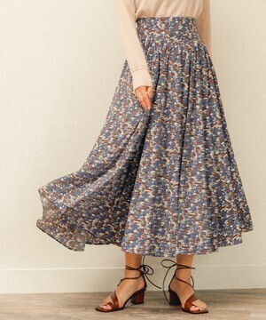 LADYMADE ウエストコルセットフレアスカート