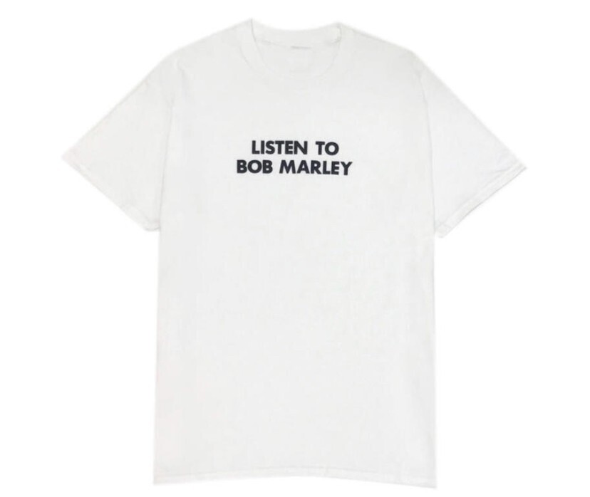 F-LAGSTUF-F LISTEN TO BOB MARLEY SS TEE/RT-BM-008/i