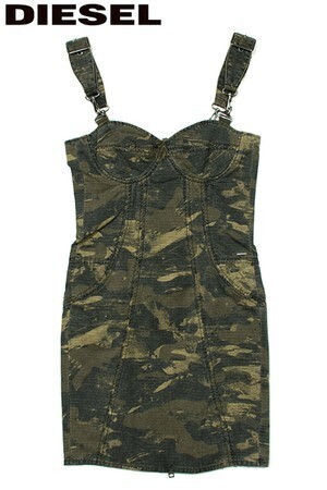 DIESEL ミリタリーデニムドレス/CAMO