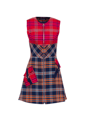 House of Holland A-LINE TARTAN DRESS