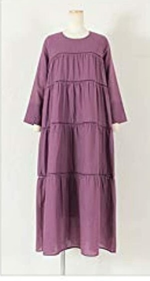 titivate Long Sleeve Tiered Long Dress