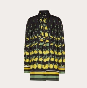 VALENTINO PRINTED TWILL SHIRT_花柄シャツ