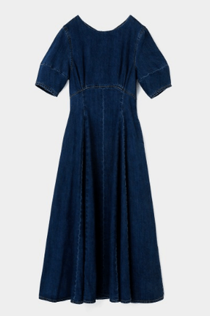 MOUSSY H/S COCOON SLEEVE フレアドレス