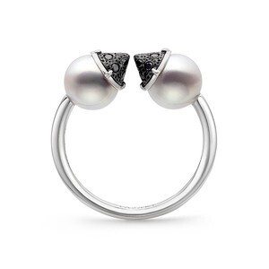 TASAKI リファインド リベリオン シグネチャー パヴェ ブラック リング