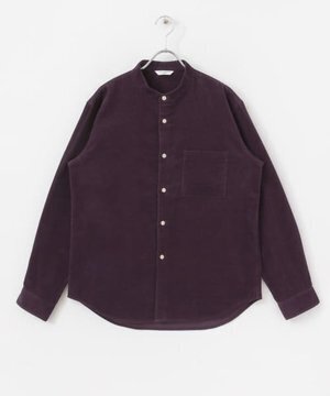 URBAN RESEARCH DOORS コーデュロイバンドカラーシャツ