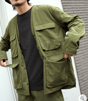 ZIP FIVE ノーカラーフラップ　ジャケット