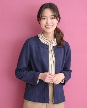 Hush Puppies ストレッチスエードJK