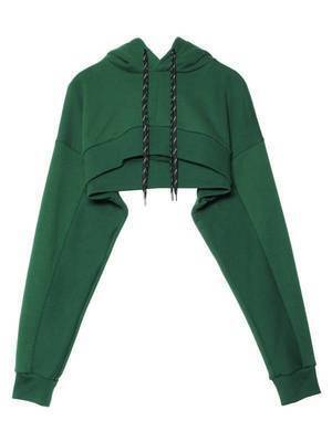 UN3D. DESIGN CORD SHORT HOODIE