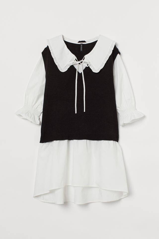 H&M 襟付きワンピース