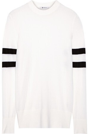 T by Alexander Wang Striped merino wool sweater