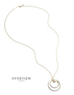 Cream dot. 2連サークル パール ネックレス