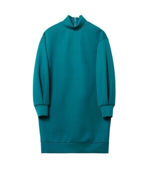 LE CIEL BLEU Stand Neck Long Pullover